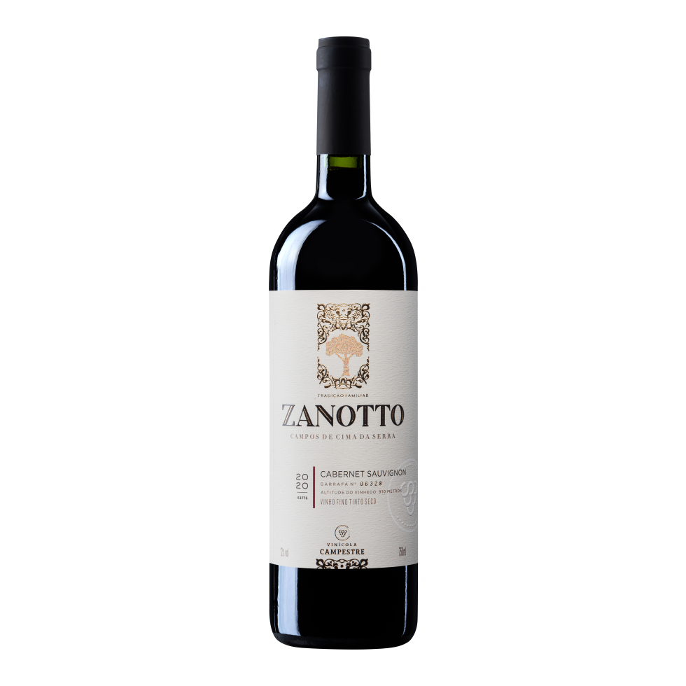 Vinho Fino Tinto Seco Cabernet Sauvignon Zanotto - 750 ml