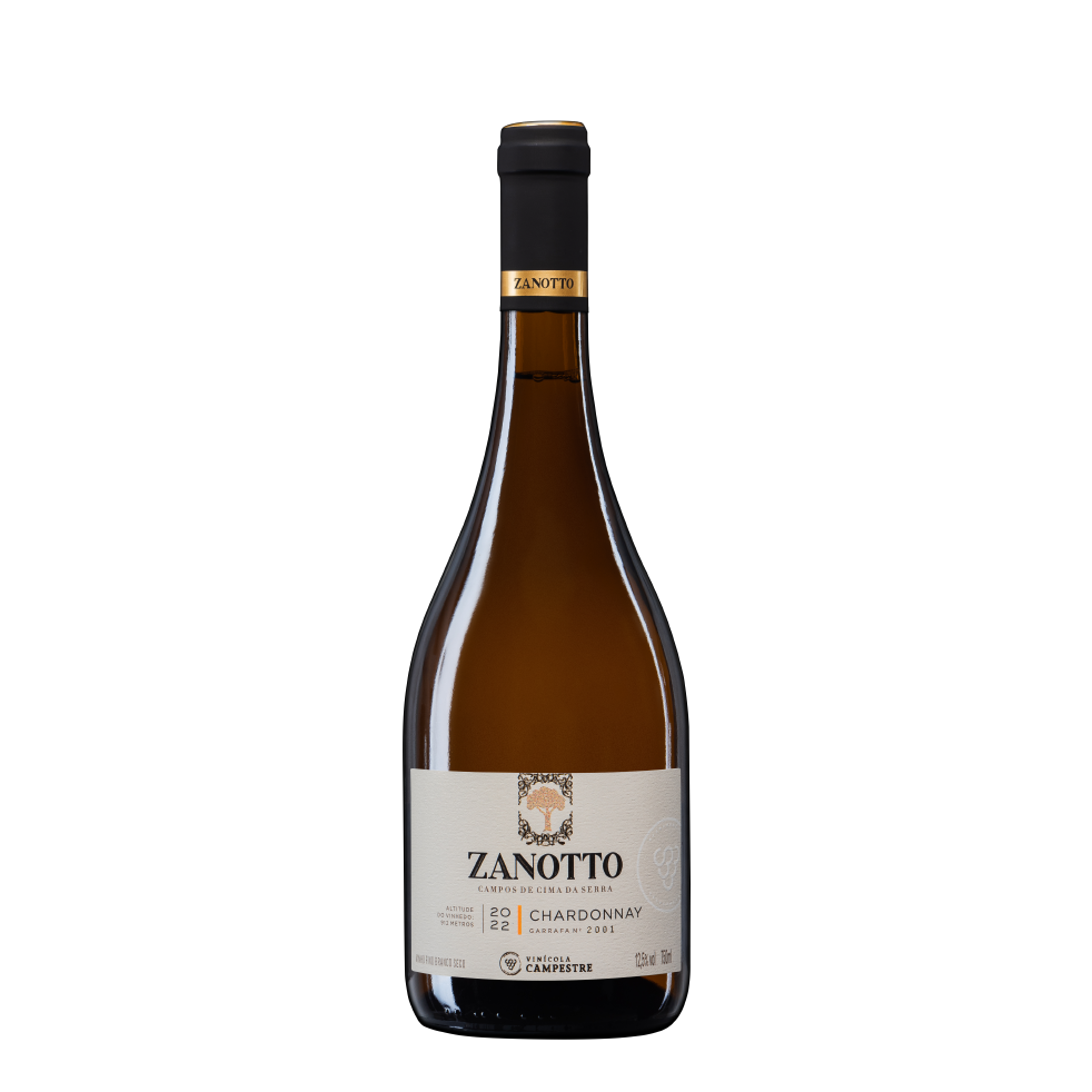Vinho Fino Branco Seco Chardonnay Zanotto - 750 ml
