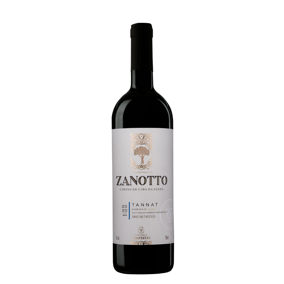 Vinho Fino Tinto Seco Tannat Zanotto - 750 ml