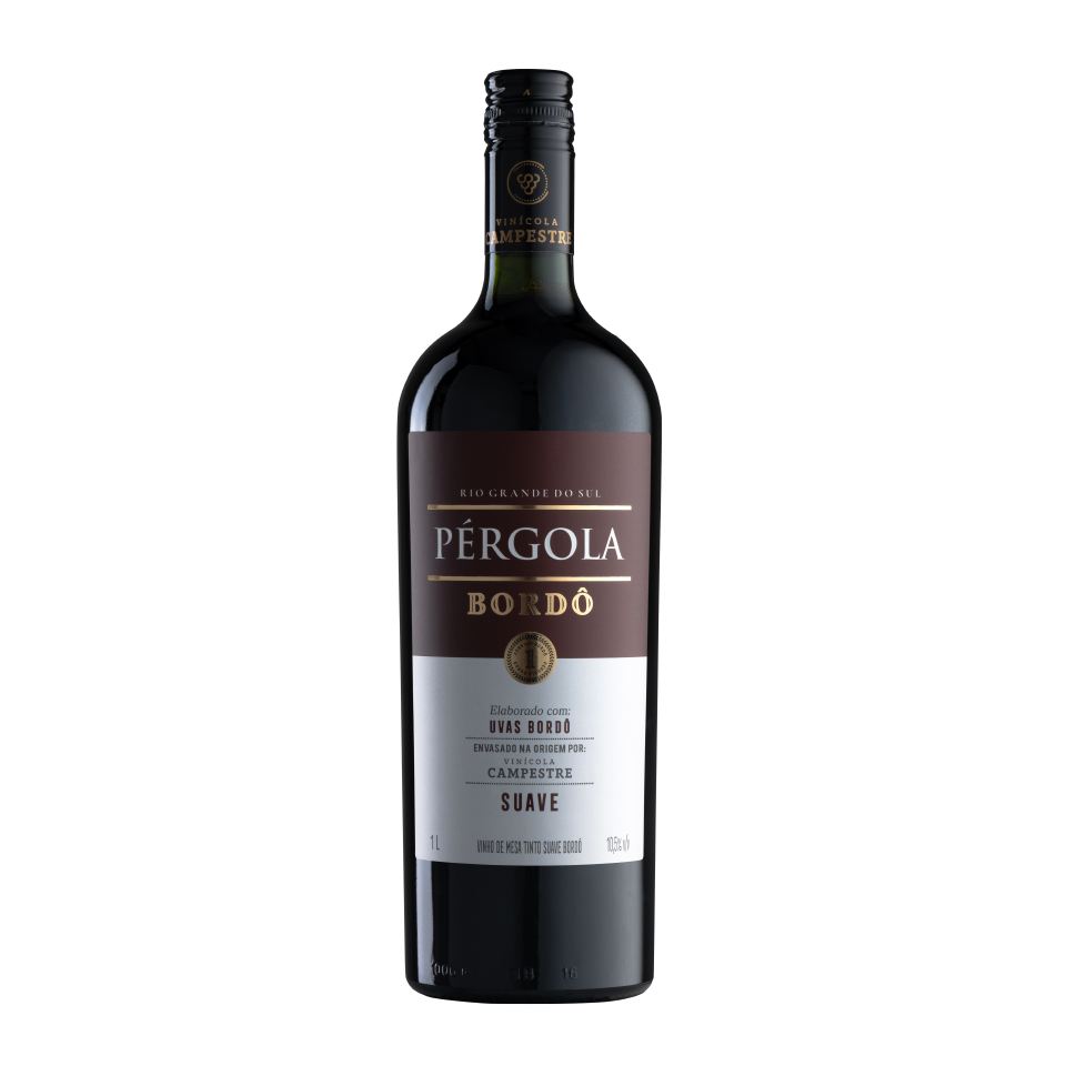 Vinho Tinto Suave Bordô Pérgola 1 LT