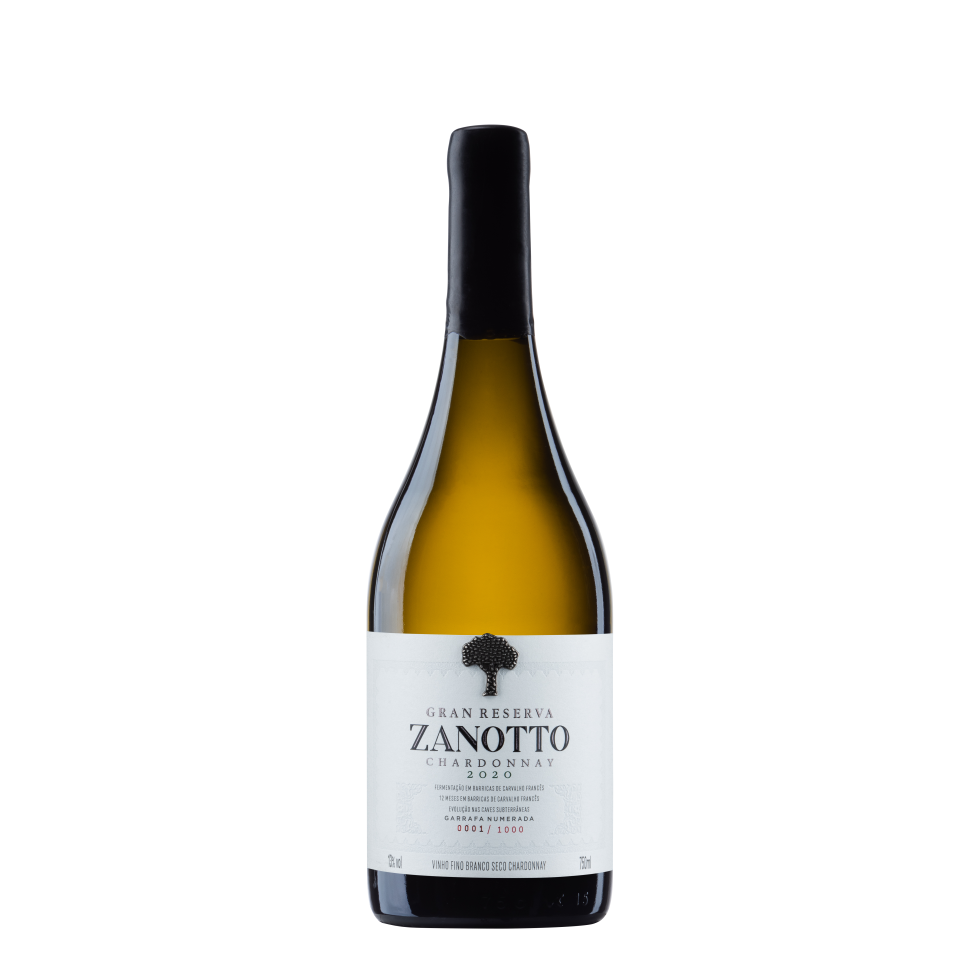 Vinho Fino Branco Seco Chardonnay Zanotto Gran Reserva - 750 ml