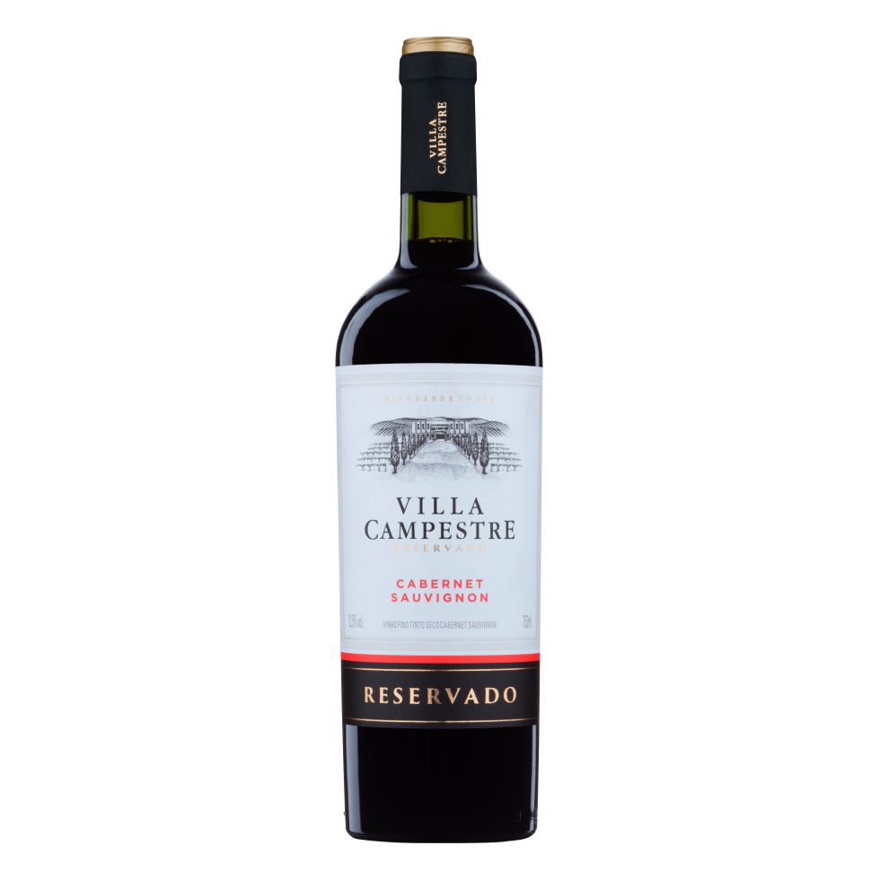 Vinho Fino Tinto Seco Cabernet Sauvignon Villa Campestre 750 ml