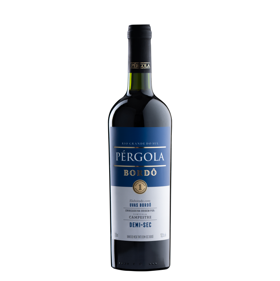 Vinho Tinto Demi-Sec Bordô Pérgola 750 ml